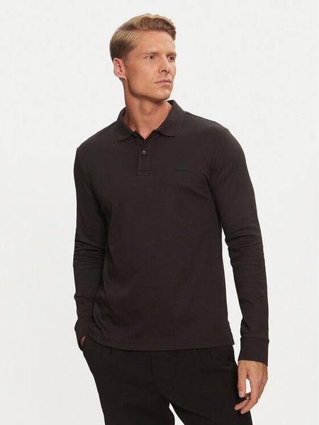 Calvin Klein Polo K10K112750 Czarny Slim Fit. Czarne koszulki polo męskie Calvin Klein, m, bez wzorów, z bawełny, bez kołnierzyka, bez ramiączek. Za 229.99 zł.