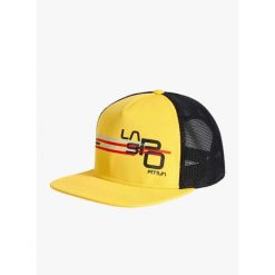 Czapka z daszkiem La Sportiva Stripe Cube Hat. Żółte czapki męskie La Sportiva, bez wzorów, sportowe. Za 125.99 zł.