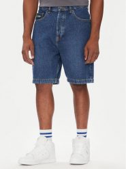 DC Szorty jeansowe Worker ADYDS03020 Niebieski Baggy Fit. Niebieskie szorty męskie DC, bez wzorów, z bawełny. Za 159.99 zł.