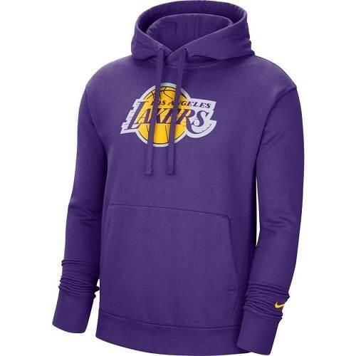 Bluza sportowa męska Nike Los Angeles Lakers Essential. Bluzy nierozpinane męskie Nike, m, bez wzorów, sportowe, bez ramiączek, z kapturem. Za 249.00 zł.
