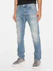 Replay Jeansy M1008P.000.727744R Niebieski Slim Fit. Niebieskie jeansy męskie Replay, bez wzorów, z bawełny. Za 369.99 zł.