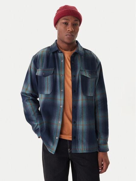 Billabong Koszula Lodge EBYWT03016 Granatowy Regular Fit. Niebieskie koszule męskie Billabong, m, bez wzorów, z bawełny, bez kołnierzyka, bez ramiączek. Za 289.99 zł.