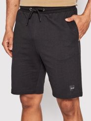 Only & Sons Szorty sportowe Neil 22015623 Czarny Regular Fit. Czarne szorty sportowe męskie Only & Sons, bez wzorów, z bawełny, sportowe. Za 89.99 zł.