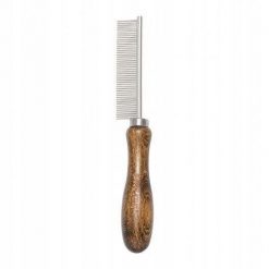 Ekskluzywny grzebie�,dla zwierz�t, z metalow� nasad�, drewno bukowe, 47 pin�w, wym. 2,1x18,6cm. Golarki męskie Beta Tools. Za 27.95 zł.