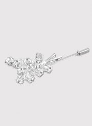 PAKO LORENTE - Srebrna szpilka do marynarki męskiej kwiaty. Szare biżuteria dla mężczyzn Pako Lorente, srebrne. Za 119.99 zł.