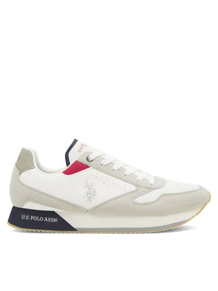 U.S. Polo Assn. Sneakersy NOBIL003G Biały. Białe buty sportowe na co dzień męskie U.S. Polo Assn., m, bez wzorów, z syntetyku, bez ramiączek, bez kaptura. Za 207.99 zł.