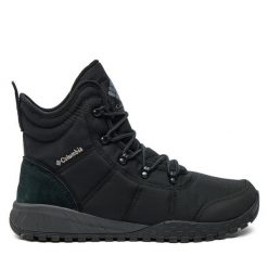 Trekkingi Columbia. Czarne buty trekkingowe męskie Columbia, bez wzorów, bez zapięcia, trekkingowe, omni-heat (columbia). Za 509.99 zł.