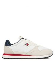 Tommy Jeans Sneakersy Tjm Eva Runner Leather EM0EM01649 Biały. Białe buty sportowe na co dzień męskie Tommy Jeans, m, bez wzorów, z jeansu, bez ramiączek, bez kaptura. Za 409.99 zł.