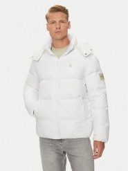 Calvin Klein Jeans Kurtka puchowa Essentials J30J325946 Biały Regular Fit. Białe kurtki męskie Calvin Klein Jeans, m, bez wzorów, z jeansu, bez ramiączek, bez kaptura. Za 769.99 zł.