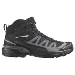 Buty trekkingowe męskie Salomon X Ultra Mid 360 Gtx Gore-tex. Czarne buty trekkingowe męskie Salomon, bez wzorów, z gore-texu, za kostkę, bez zapięcia, do biegania, gore-tex. Za 698.00 zł.