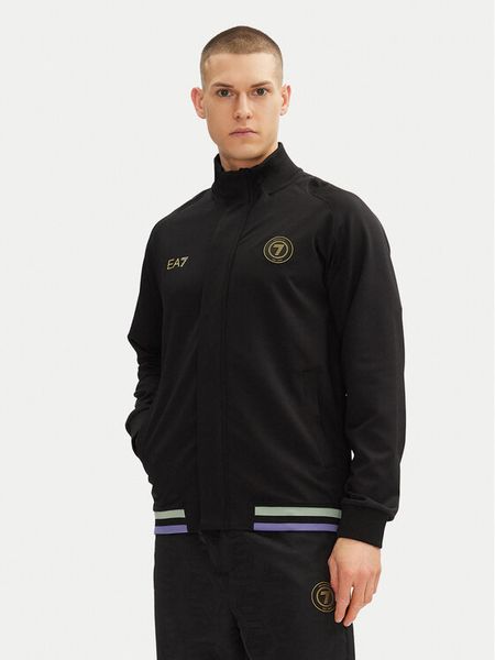 EA7 Emporio Armani Bluza 7M000258 AF13526 UC001 Czarny Regular Fit. Czarne bluzy rozpinane męskie EA7 Emporio Armani, m, bez wzorów, z syntetyku, bez ramiączek, bez kaptura. Za 309.99 zł.