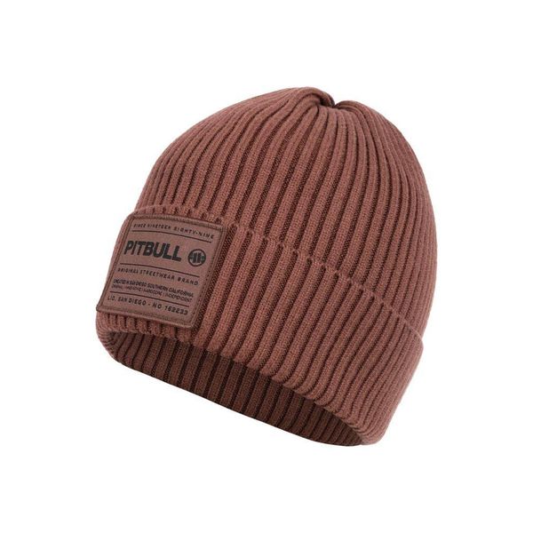 Czapka męska Pitbull zimowa Silvas Angel. Brązowe czapki męskie PITBULL, na jesień, bez wzorów. Za 59.00 zł.