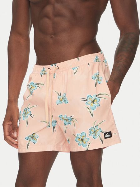 Quiksilver Szorty kąpielowe Everyday Straight Volley 15 EQYJV04121 Pomarańczowy Regular Fit. Brązowe kąpielówki męskie Quiksilver, m, bez wzorów, z syntetyku. Za 119.99 zł.