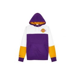 Bluza z kapturem Fusion fleece 2.0 Los Angeles Lakers. Białe bluzy z kapturem męskie Mitchell & Ness, bez wzorów, z kapturem. Za 324.50 zł.