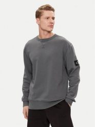 Calvin Klein Jeans Bluza J30J325145 Szary Regular Fit. Szare bluzy nierozpinane męskie Calvin Klein Jeans, m, bez wzorów, z bawełny, bez ramiączek, bez kaptura. Za 239.99 zł.