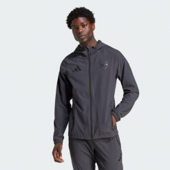 Kurtka Arsenal Tiro 25 Competition Vis Tech Travel. Szare kurtki męskie ADIDAS, xs, bez wzorów, z materiału, sportowe, bez ramiączek, bez kaptura. Za 419.00 zł.
