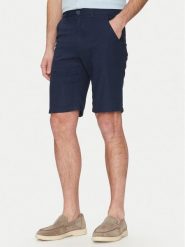 Blend Szorty materiałowe 20717870 Granatowy Regular Fit. Niebieskie szorty męskie Blend, bez wzorów, z materiału. Za 109.99 zł.