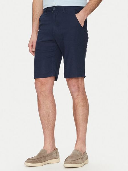 Blend Szorty materiałowe 20717870 Granatowy Regular Fit. Niebieskie szorty męskie Blend, bez wzorów, z materiału. Za 129.99 zł.