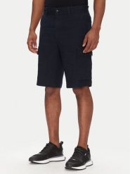 BOSS Szorty materiałowe Sisla-9 50536888 Granatowy Slim Fit. Niebieskie szorty męskie Boss, bez wzorów, z materiału. Za 339.99 zł.