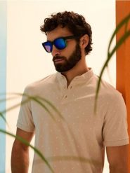 Okulary przeciwsłoneczne w prostokątnej oprawce - wielobarwny. Okulary przeciwsłoneczne męskie Sinsay, bez wzorów, prostokątne. Za 15.99 zł.