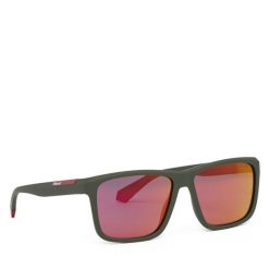 Okulary przeciwsłoneczne Polaroid. Zielone okulary przeciwsłoneczne męskie Polaroid, bez wzorów. Za 169.99 zł.