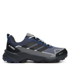Trekkingi adidas. Szare buty trekkingowe męskie ADIDAS, bez wzorów, z gore-texu, bez zapięcia, trekkingowe, adidas terrex, gore-tex. Za 529.99 zł.
