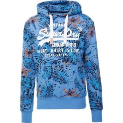 Superdry STORE HOOD Bluza z kapturem cotton field blue. Niebieskie bluzy nierozpinane męskie Superdry., m, z bawełny, z kapturem. Za 389.00 zł.