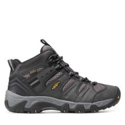 Trekkingi Keen. Czarne buty trekkingowe męskie Keen, bez wzorów, bez zapięcia, trekkingowe. Za 389.99 zł.