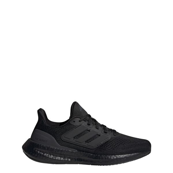 Buty Pureboost 23. Czarne buty do biegania męskie ADIDAS, bez wzorów, z materiału, bez zapięcia, do biegania. Za 499.99 zł.