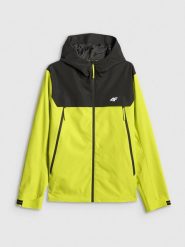 4F Kurtka przejściowa membrana 5000 męska - zielona S. Zielone kurtki męskie 4f, l, bez wzorów, z materiału, biznesowe, bez ramiączek, bez kaptura. Za 399.99 zł.