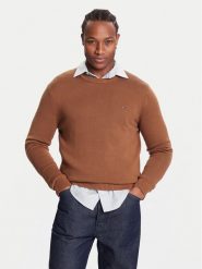 Tommy Jeans Sweter DM0DM21787 Brązowy Regular Fit. Brązowe kardigany męskie Tommy Jeans, m, bez wzorów, z bawełny, bez ramiączek. Za 389.99 zł.