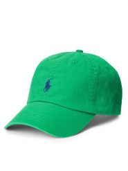 Polo Ralph Lauren Czapka z daszkiem 710667709081 Zielony. Zielone czapki męskie Polo Ralph Lauren, bez wzorów, z bawełny. Za 289.99 zł.