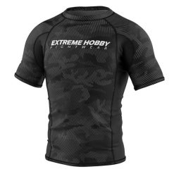 Koszulka Męska Rashguard MMA na Siłownię EXTREME HOBBY HAVOC. Czarne bielizna termoaktywna męska EXTREME HOBBY, m, bez wzorów, z bawełny, bez ramiączek, do biegania. Za 199.00 zł.