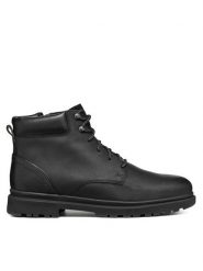 Geox Trapery U Andalo U46DDC 000FF C9999 Czarny. Czarne buty zimowe męskie Geox, bez wzorów, ze skóry, bez obcasa, bez zapięcia. Za 439.99 zł.