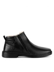Go Soft Botki GARY-41 MI18 Czarny. Czarne sztyblety męskie GO SOFT, ze skóry, bez obcasa, bez zapięcia. Za 249.99 zł.
