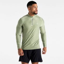 Bluza turystyczna męska Power Up. Zielone bluzy nierozpinane męskie Dare 2B, m, bez wzorów, sportowe, bez ramiączek, bez kaptura. W wyprzedaży za 84.99 zł.