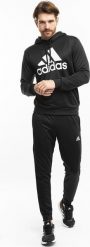 Adidas Dres męski adidas Terry Hooded Tracksuit czarny IP1610 M. Czarne komplety dresowe męskie ADIDAS, bez wzorów, z dresówki, bez ramiączek, bez kaptura. Za 302.46 zł.