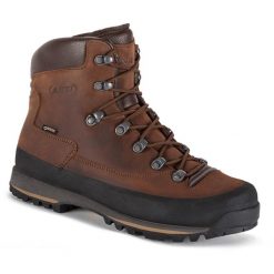 Buty trekkingowe Aku Conero NBK GTX z GORE-TEX i VIBRAM. Brązowe buty trekkingowe męskie Aku, bez wzorów, z gore-texu, bez zapięcia, trekkingowe, gore-tex. W wyprzedaży za 989.00 zł.