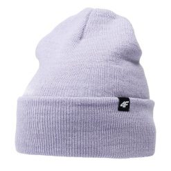 Czapka Zimowa 4F. Fioletowe czapki męskie 4f, na zimę, bez wzorów. Za 72.99 zł.