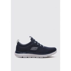 Buty do chodzenia męskie Skechers Summits Louvin. Niebieskie buty sportowe na co dzień męskie Skechers, m, bez wzorów, z gumy, bez ramiączek, bez kaptura, trekkingowe. Za 318.00 zł.
