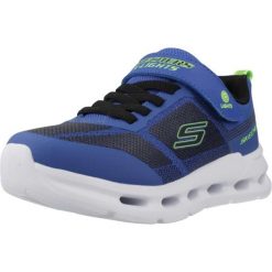 Buty SKECHERS GLIDE STEP LIGHT Niebieski. Niebieskie buty trekkingowe męskie Skechers, bez wzorów, z syntetyku, bez zapięcia, trekkingowe, skechers sport. Za 235.03 zł.