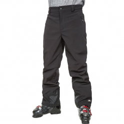 Softshellowe spodnie narciarskie "Westend" w kolorze czarnym. Czarne spodnie narciarskie i snowboardowe męskie Trespass Snow Men, w paski, z materiału. W wyprzedaży za 217.95 zł.
