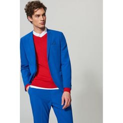 Marynarka garniturowa slim fit - Niebieski. Marynarki męskie marki Reserved. Za 299.99 zł.