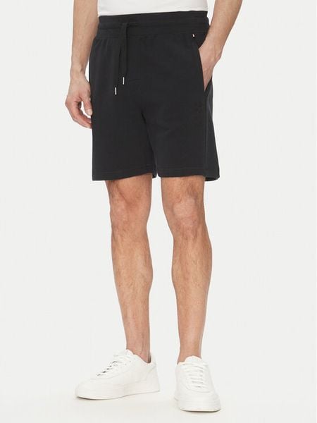 BOSS Szorty sportowe 50540522 Czarny Regular Fit. Czarne szorty sportowe męskie Boss, bez wzorów, z bawełny, sportowe. Za 429.99 zł.