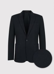 PAKO LORENTE – Casualowa marynarka męska w kolorze czarnym. Czarne marynarki męskie Pako Lorente, m, bez wzorów, z dzianiny. Za 399.99 zł.