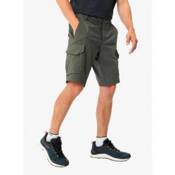 Spodenki turystyczne męskie Vaude Neyland Cargo Shorts. Zielone szorty sportowe męskie Vaude, bez wzorów, sportowe. Za 261.99 zł.