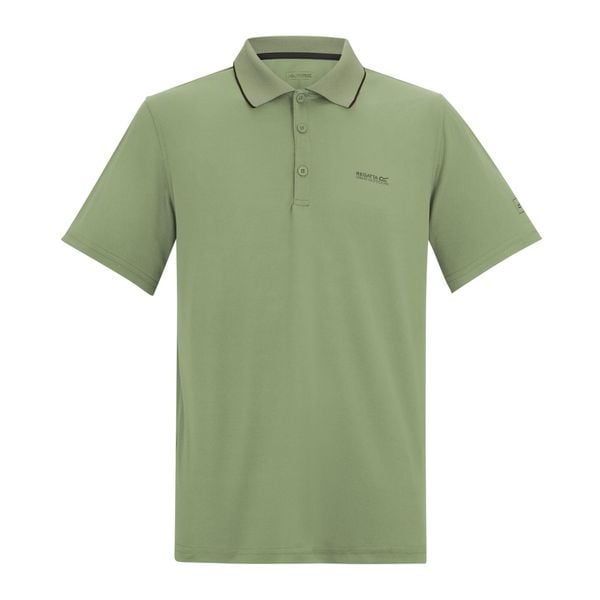 Męska Koszulka Polo Maverik V. Zielone koszulki polo męskie Regatta, m, bez wzorów, sportowe, bez kołnierzyka, bez ramiączek. Za 85.99 zł.
