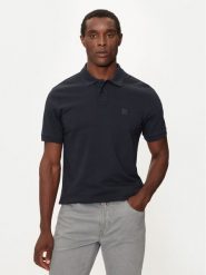 Boss Polo Passenger 50507803 Granatowy Slim Fit. Niebieskie koszulki polo męskie Boss, l, bez wzorów, z bawełny, bez kołnierzyka, bez ramiączek. Za 299.99 zł.