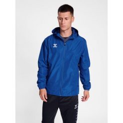 Niezbędna bluza dresowa Hummel Aw. Niebieskie bluzy bez kaptura męskie HUMMEL, bez wzorów, z dresówki, bez kaptura. Za 193.50 zł.