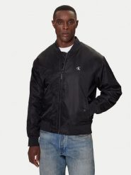Calvin Klein Jeans Kurtka bomber LV04RC526G Czarny Regular Fit. Czarne kurtki męskie Calvin Klein Jeans, m, bez wzorów, z jeansu, bez ramiączek, bez kaptura. Za 649.99 zł.